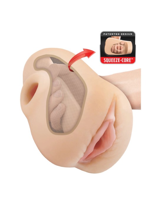 Pipedream - PDX Plus Pussy Pounder Squeeze Stroker - Beige