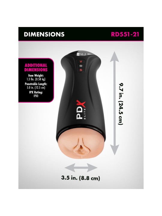 PDX Elite - Fuck-Gasm Stroker - Black
