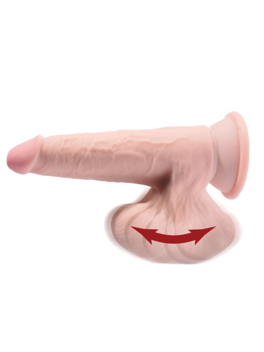 King Cock Plus Realistische Dildo Met Bewegende Balzak - 15,2 cm