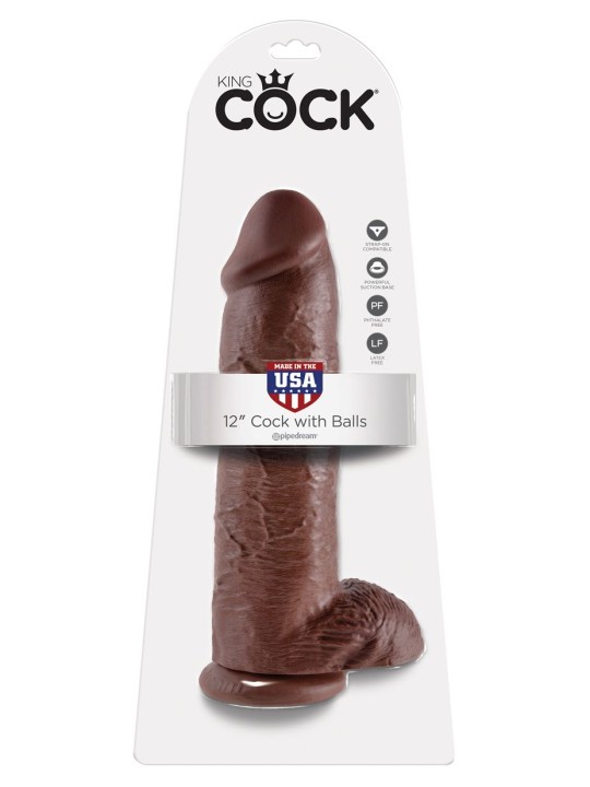 King Cock XL Dildo With Balls - 32 cm