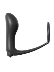 PIPEDREAM – Ass-Gasm Cock Ring with Vibrating Butt Plug – Black