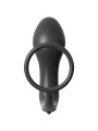 PIPEDREAM – Ass-Gasm Cock Ring with Vibrating Butt Plug – Black