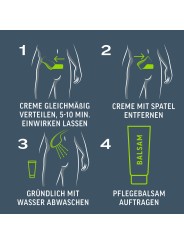 Veet Men Intim-Haarentfernungs-Set für Männer - 100 ml Tube & 50 ml Balsam