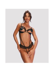Obsessive - Carrola Crotchless Teddy - Black