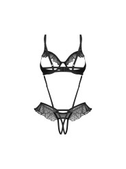 Obsessive - Carrola Crotchless Teddy - Black