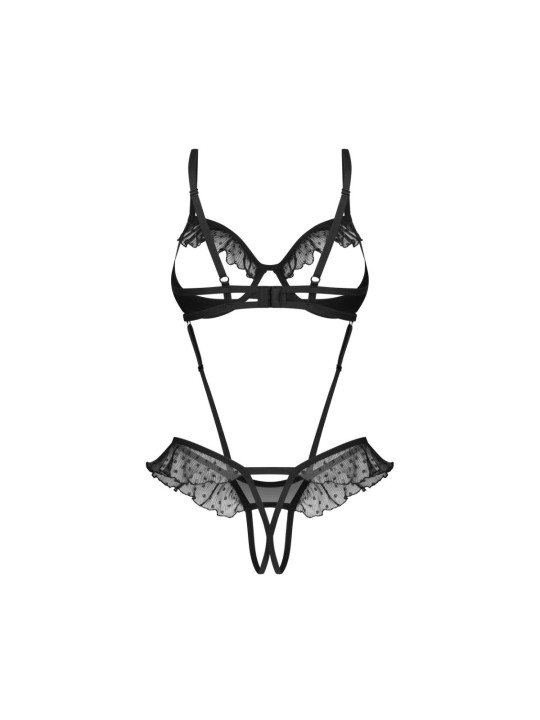 Obsessive - Carrola Crotchless Teddy - Black