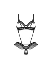 Obsessive - Carrola Crotchless Teddy - Black
