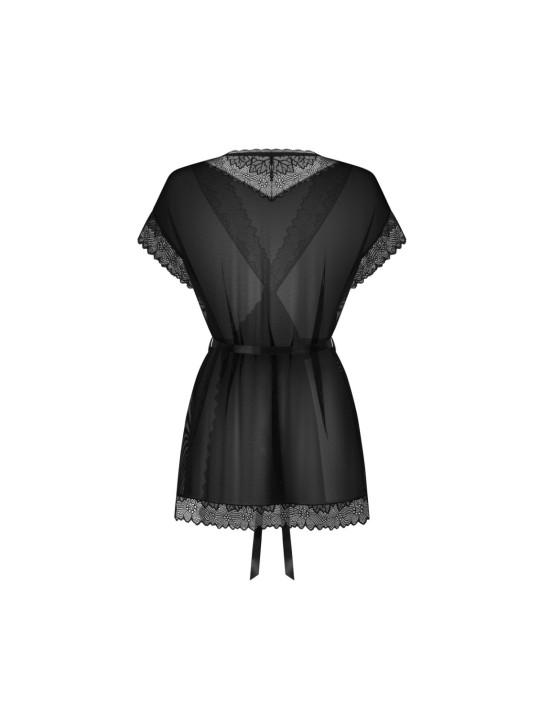 Obsessive - Deina More Peignoir - Black