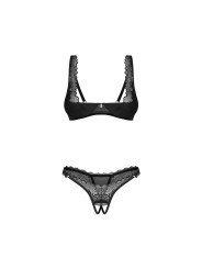 Obsessive - Deina More 2-delige Open Set - Zwart