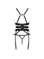 Cottelli Collection - Suspender Corset Set - Black