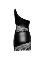 Cottelli Collection - Asymmetrische Kanten Mini Jurk - Zwart