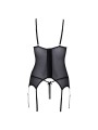 Cottelli Collection - Open Cup Lingerie Set - Black