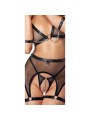 Cottelli Collection - Bondage Lingerie Set - Black