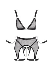 Cottelli Collection - Bondage Lingerie Set - Black