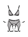 Cottelli Collection - Bondage Lingerie Set - Black