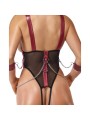 Cottelli Collection - Open Cup Bondage Body - Black