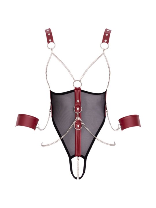 Cottelli Collection - Open Cup Bondage Body - Black