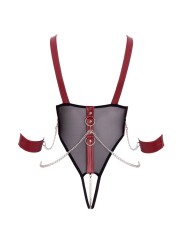 Cottelli Collection - Open Cup Bondage Body - Black