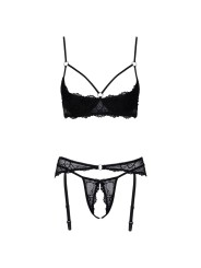 Cottelli Collection - Shelf Bra Set - Black