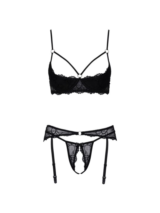 Cottelli Collection - Shelf Bra Set - Black