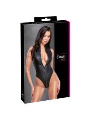 Cottelli Collection - Stringbody met Opstaande Kraag - Zwart
