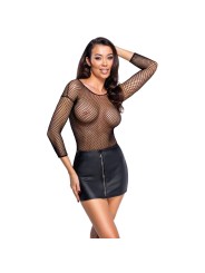Cottelli Collection - Mini Skirt with Rhinestone Zip - Black