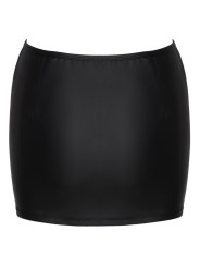 Cottelli Collection - Mini Skirt with Rhinestone Zip - Black