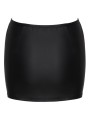 Cottelli Collection - Mini Skirt with Rhinestone Zip - Black