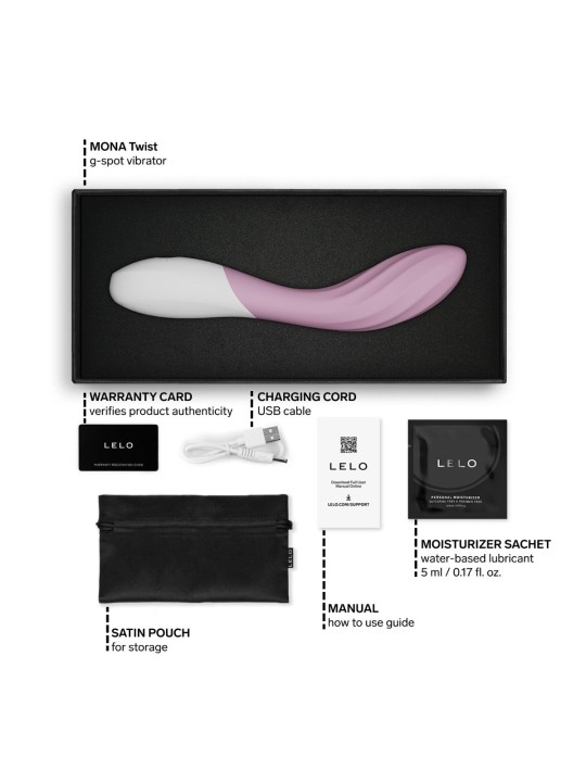 LELO - MONA Twist G-Spot Vibrator - Soft Pink