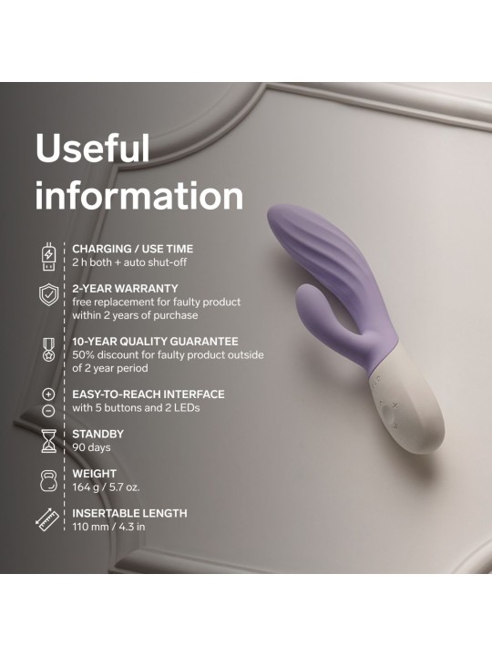 LELO - INA Twist Dual-Action Massager - Lavender