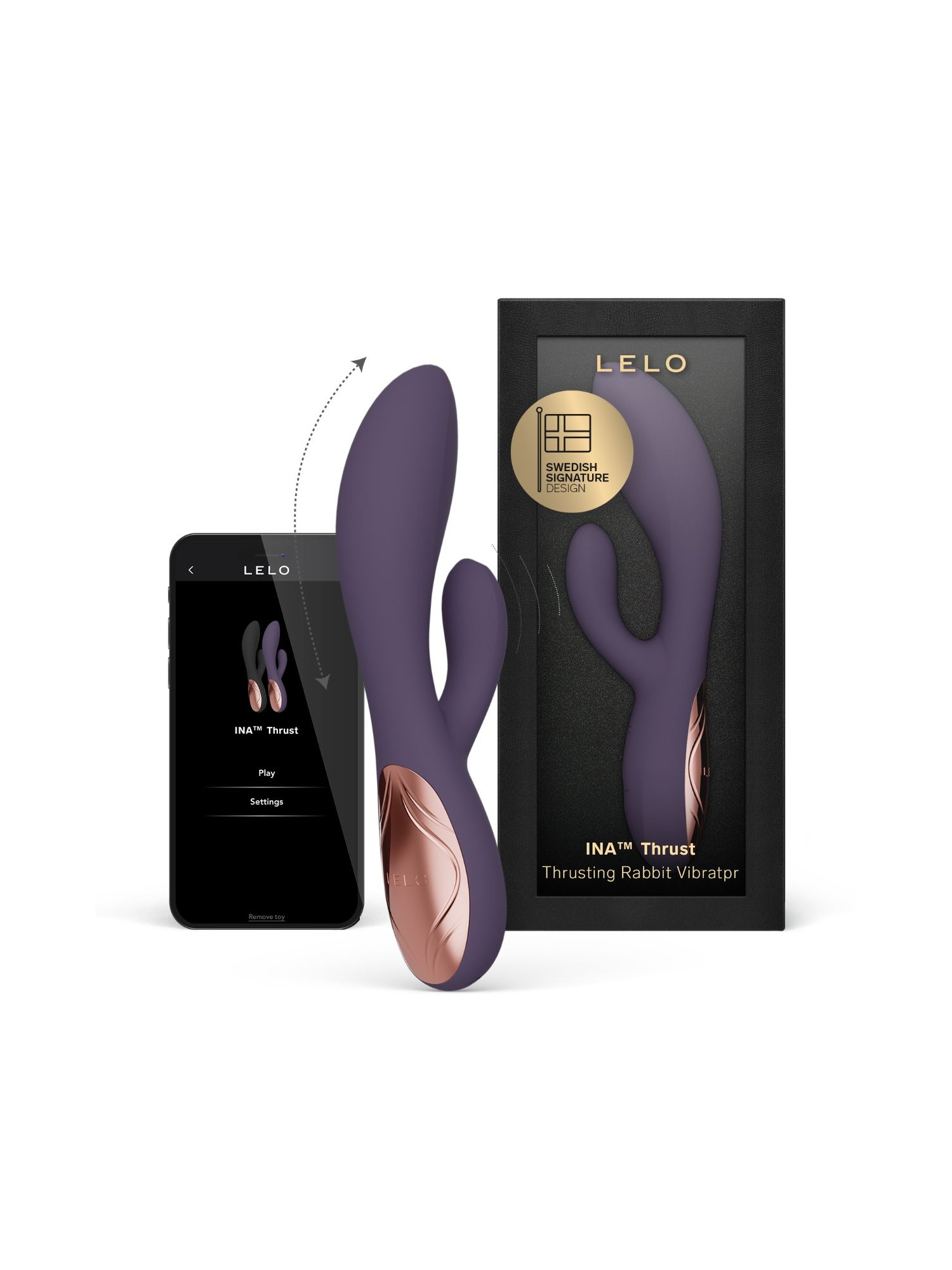 LELO - INA Thrust Dual-Action Massager - Purple Twilight