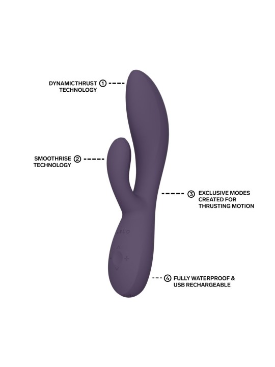LELO - INA Thrust Dual-Action Massager - Purple Twilight