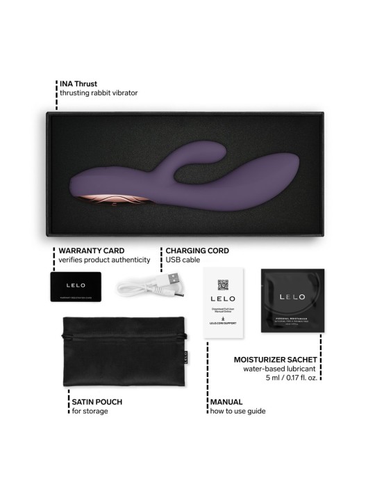 LELO - INA Thrust Dual-Action Massager - Purple Twilight