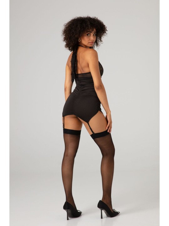 Christine - Catchy cabaret gartertop + thong
