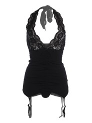 Christine - Catchy cabaret gartertop + thong