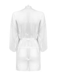 Christine - Kanten Kimono Set Flower - Wit