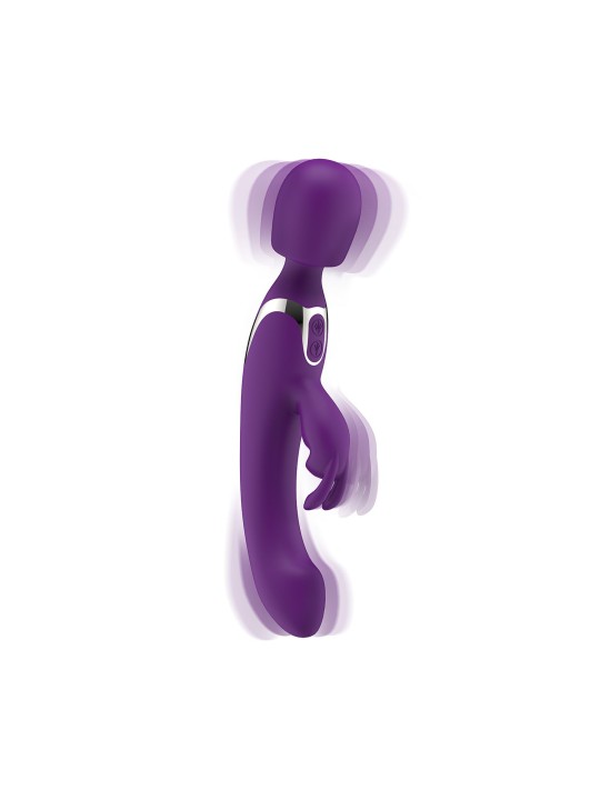 Easytoys Vibe - 2 in 1 Wand Vibrator - Paars