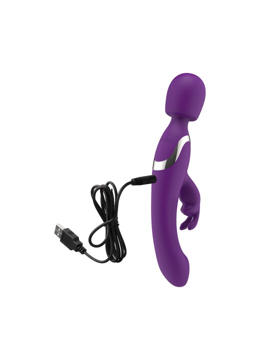 Easytoys Vibe - 2 in 1 Wand Vibrator - Paars