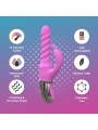 Good Vibes Only - 360° Rotating Thrusting Vibrator - Roze