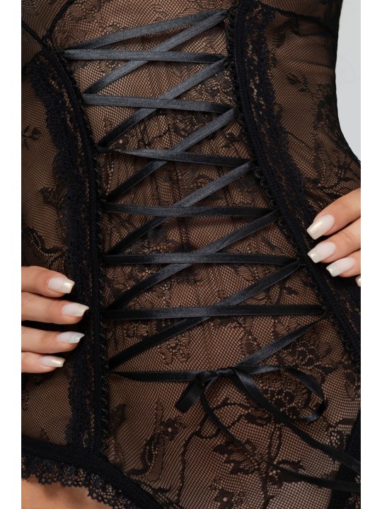 Christine - Crotchless Body Aphrodite - Black