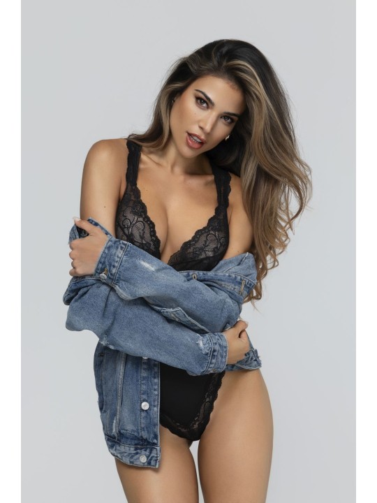 Christine - Crotchless Body Pixy - Black
