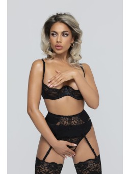 Christine - 3-pcs Open Bra Crotchless Slip Set Gush