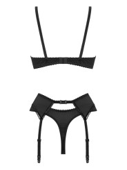 Christine - 3-pcs Open Bra Crotchless Slip Set Gush