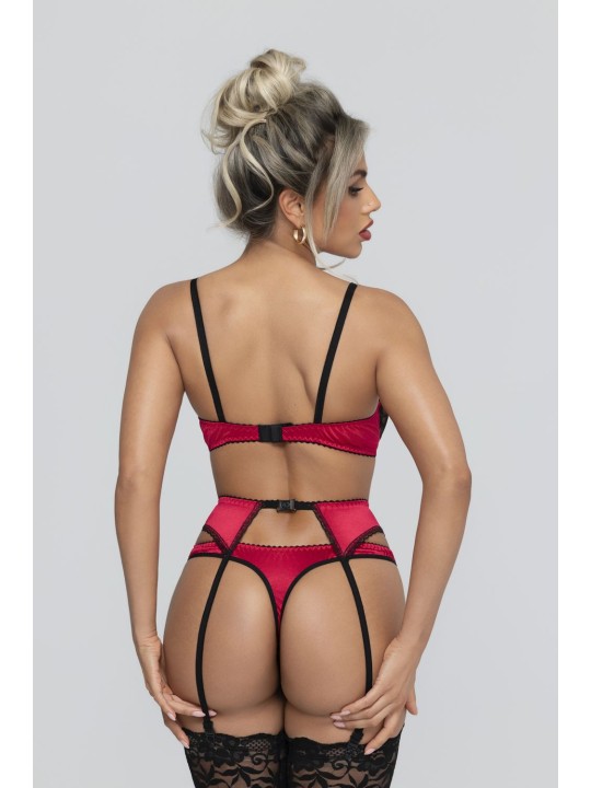 Christine - 3-pcs Open Bra Crotchless Slip Set Gush