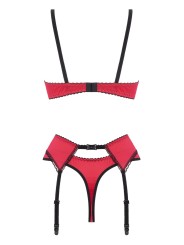 Christine - 3-pcs Open Bra Crotchless Slip Set Gush