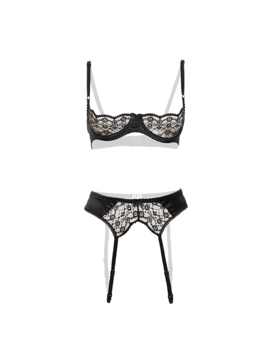 Christine - 3-Delige BH set Gush - Zwart