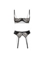 Christine - 3-Delige BH set Gush - Zwart