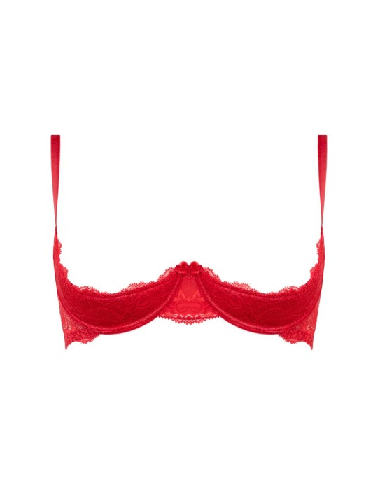 Christine - Kanten Kwart Cups BH Marzia - Rood