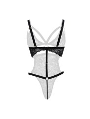 Christine - Exclusieve body met open kruis Giselle - Zwart