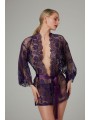 Christine - Kanten Kimono Graceful - Paars